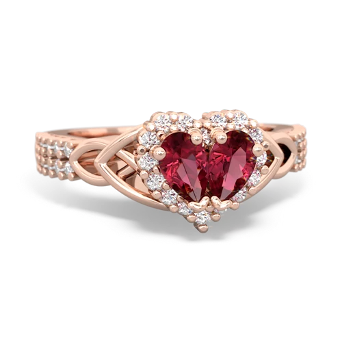 lab ruby keepsake engagement ring