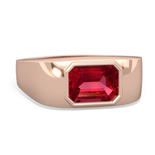 Lab Ruby Men's Lab Created Ruby ring Ring