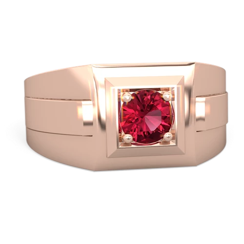Lab Ruby Men's Lab Created Ruby ring Ring
