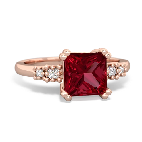 Lab Ruby Art Deco Lab Created Ruby ring Ring