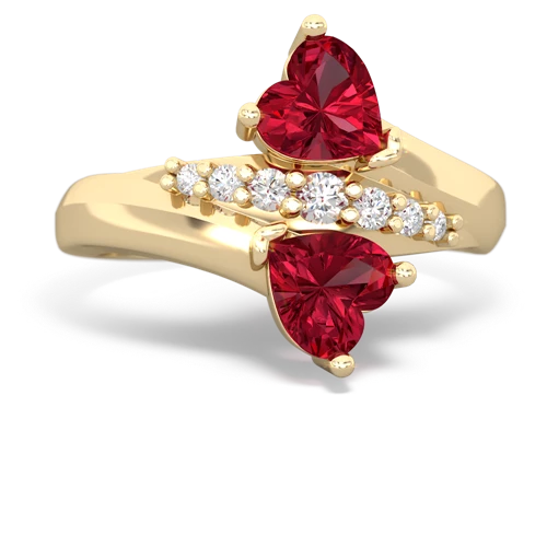 lab ruby modern ring