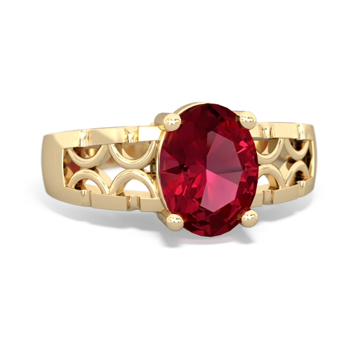 lab ruby modern ring