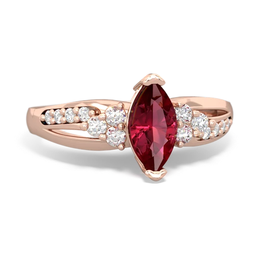 Lab Ruby Antique Style Lab Created Ruby ring Ring