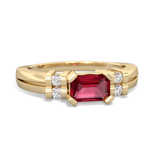 lab ruby modern ring