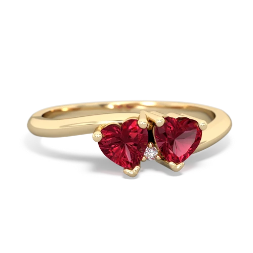 lab ruby sweethearts promise ring