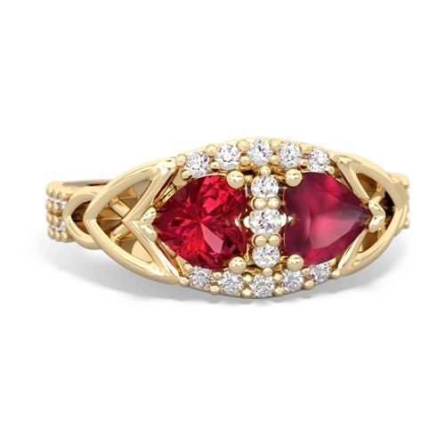 lab ruby-ruby keepsake engagement ring