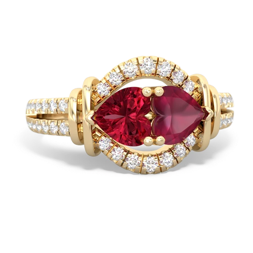 lab ruby-ruby pave keepsake ring