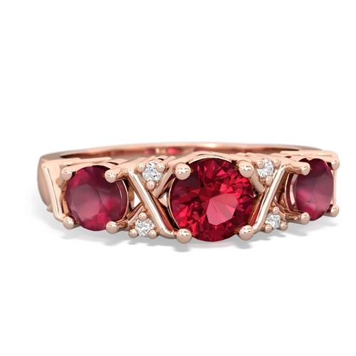 Lab Ruby Lab Created Ruby with Genuine Ruby and  Hugs and Kisses ring Ring