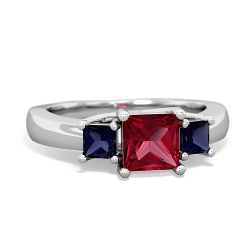 lab ruby-sapphire timeless ring