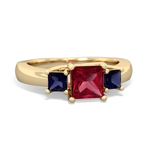 lab ruby-sapphire timeless ring