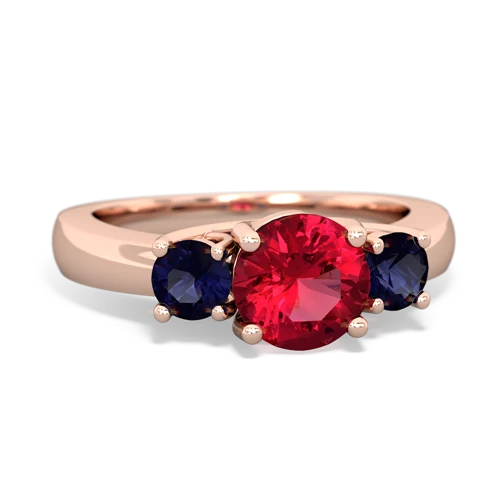 lab ruby-sapphire timeless ring