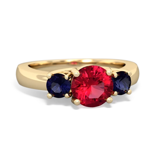 lab ruby-sapphire timeless ring