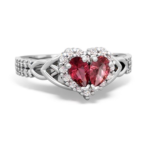 lab ruby-tourmaline keepsake engagement ring