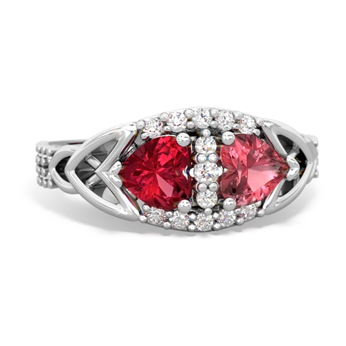 lab ruby-tourmaline keepsake engagement ring