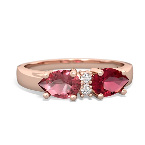 lab ruby-tourmaline timeless ring