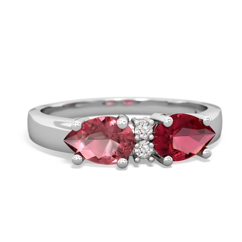 lab ruby-tourmaline timeless ring