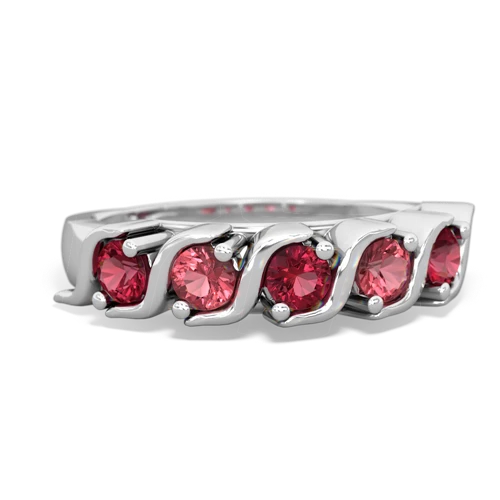 lab ruby-tourmaline timeless ring