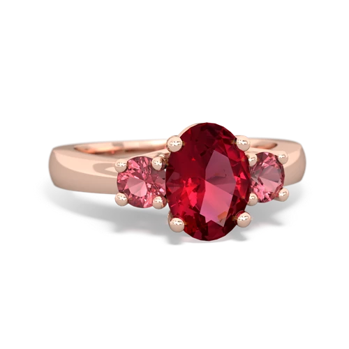 lab ruby-tourmaline timeless ring