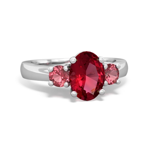 lab ruby-tourmaline timeless ring