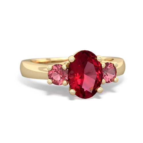 lab ruby-tourmaline timeless ring