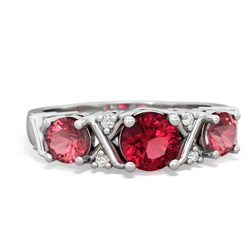 lab ruby-tourmaline timeless ring