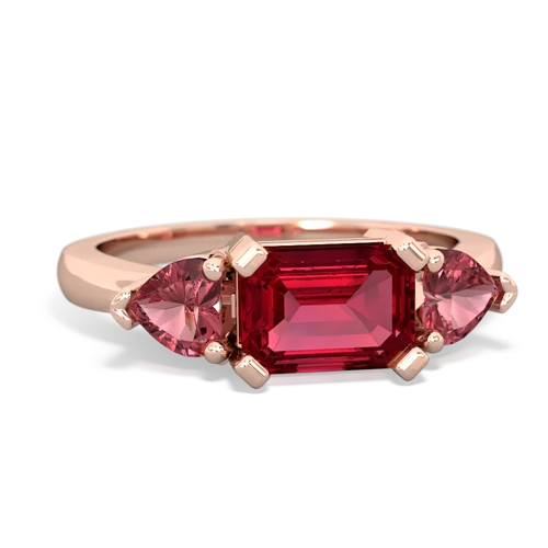 lab ruby-tourmaline timeless ring