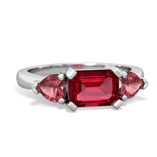 lab ruby-tourmaline timeless ring