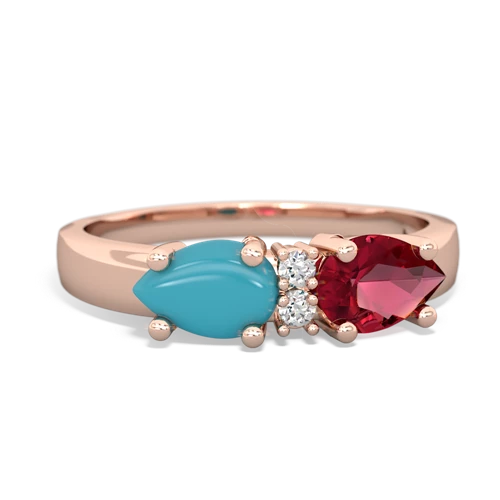 lab ruby-turquoise timeless ring
