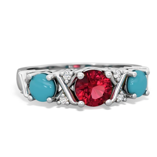 lab ruby-turquoise timeless ring