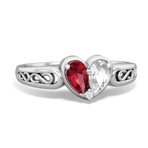 This  14K Gold filigree ring features 2
