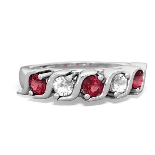 Lab Ruby Anniversary Band Lab Created Ruby ring Ring