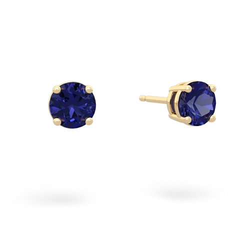 lab sapphire stud earrings