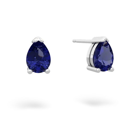 lab sapphire stud earrings