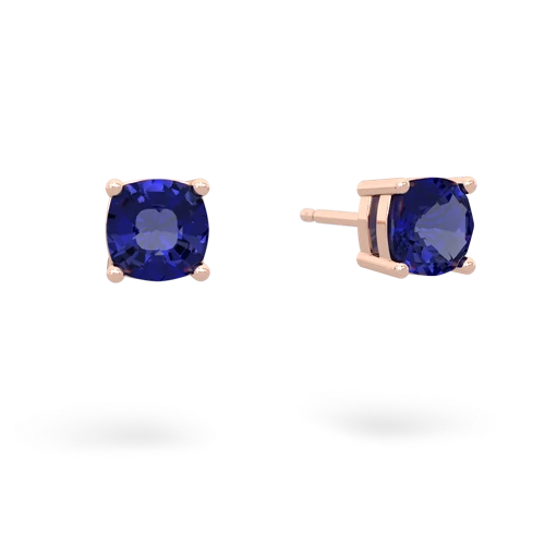 lab sapphire stud earrings