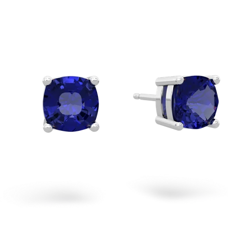 lab sapphire stud earrings