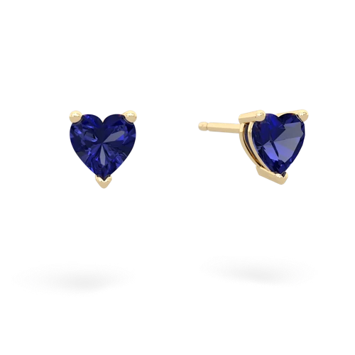 lab sapphire stud earrings