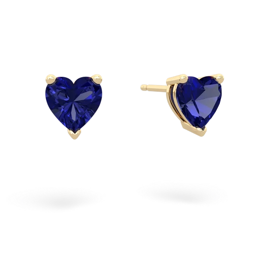 lab sapphire stud earrings