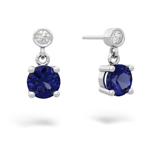 lab sapphire stud earrings