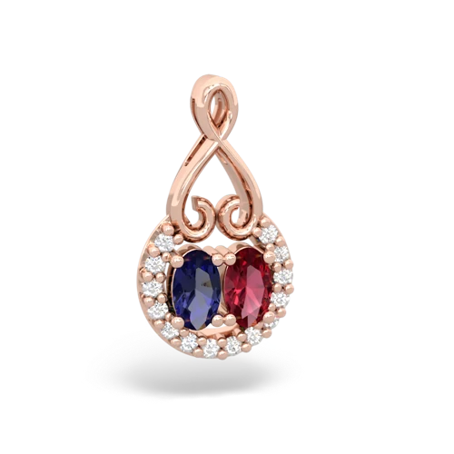 lab sapphire-lab ruby love nest pendant