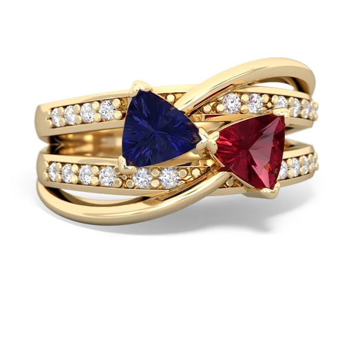 lab sapphire-lab ruby couture ring