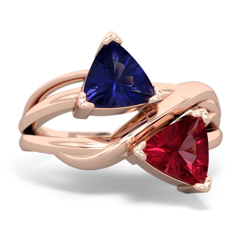lab sapphire-lab ruby filligree ring
