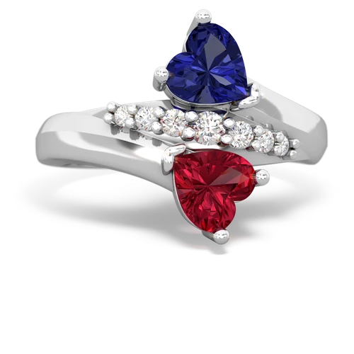 lab sapphire-lab ruby modern ring