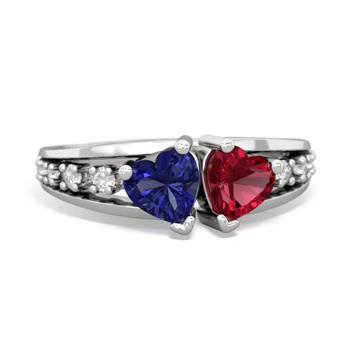 lab sapphire-lab ruby modern ring
