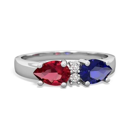 lab sapphire-lab ruby timeless ring