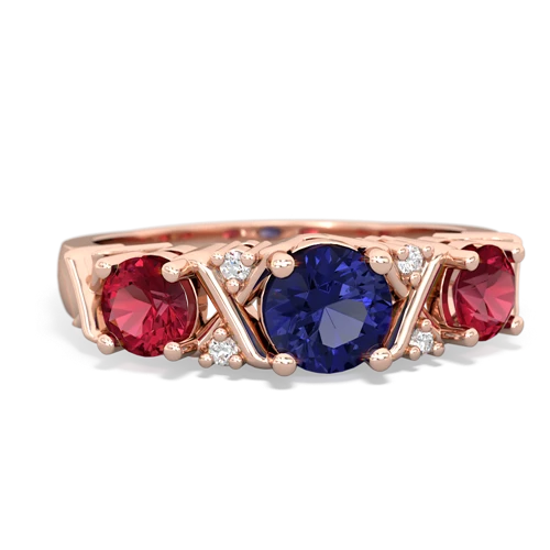 lab sapphire-lab ruby timeless ring