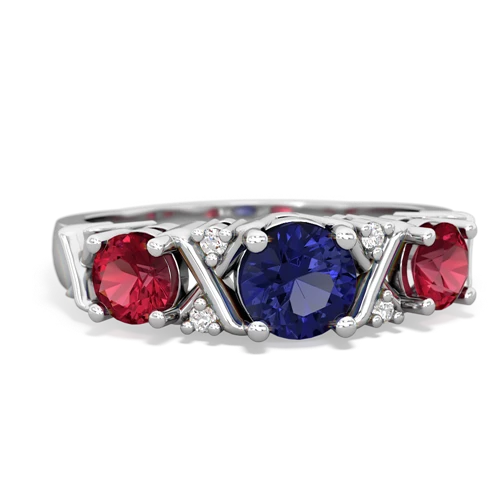 lab sapphire-lab ruby timeless ring