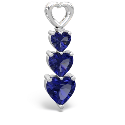 onyx-onyx three stone pendant