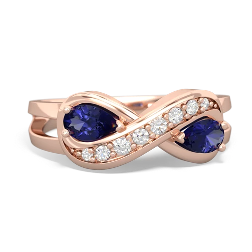 lab sapphire-lab sapphire diamond infinity ring