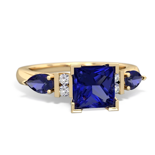 lab sapphire-lab sapphire engagement ring