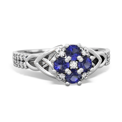 lab sapphire-lab sapphire engagement ring